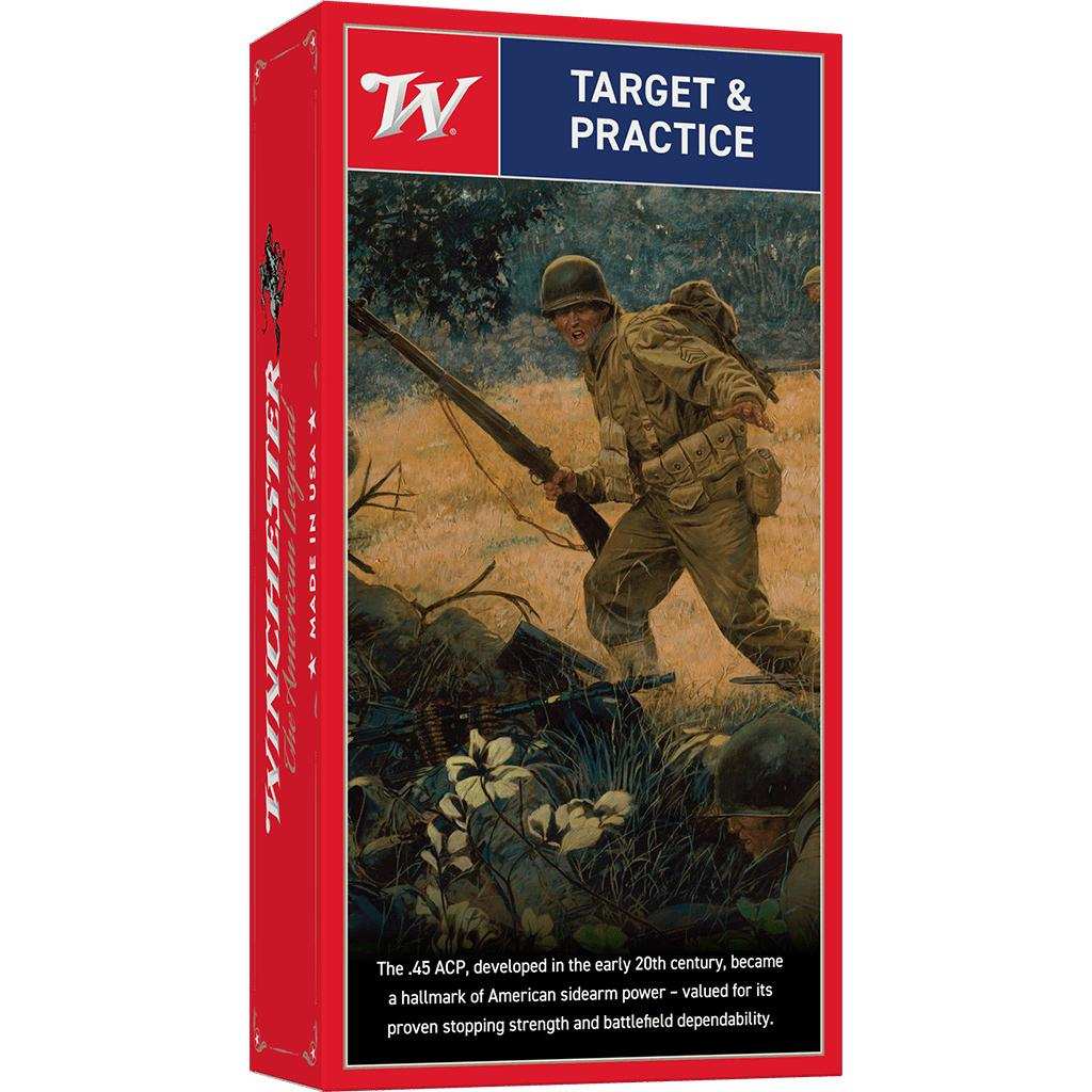 Winchester USA 250th Anniversary .45 ACP 230gr FMJ 835 fps 50-Round Box