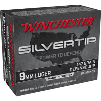 Winchester Silvertip 9mm Luger 147 gr Jacketed Hollow Point 20 Rounds