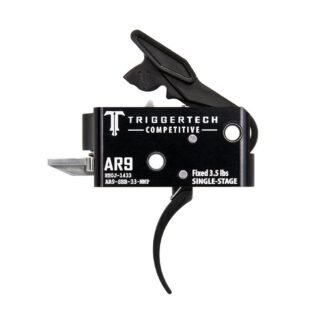 TriggerTech AR-9 Competitive Single-Stage Drop-In Trigger, 3.5 lb Curved, 440C Stainless