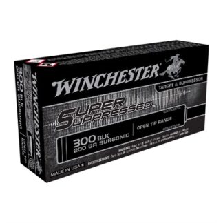 Winchester Super Suppressed .300 AAC Blackout 200 Grain Open Tip 20 Rounds