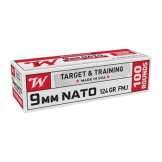 Winchester USA 9mm NATO 124 gr FMJ 100 Rounds