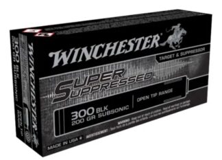 Winchester Super Suppressed .300 AAC Blackout 200 Grain FMJOT Subsonic 125 Rounds