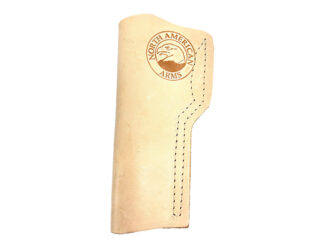North American Arms HMM-4 Open Muzzle Brushed Suede Leather Holster with Metal Clip (L/R)