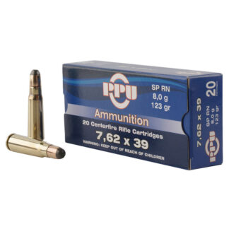Prvi Partizan 7.62x39mm 123 Grain Soft Point Round Nose Ammunition (20 Rounds)