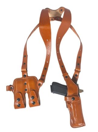 1791 Gunleather NSS2 Optic Ready Vertical Shoulder Holster, Right Hand, Classic Brown
