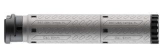 B&T Print-X SQD-Modular 9mm Suppressor, Titanium, Quick Detach, Black/Grey