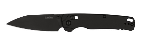 Kershaw Bel Air XL 3.4 in Manual Folding Knife, Black PVD Reverse Tanto Blade