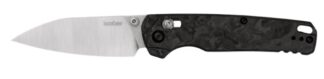 Kershaw Bel Air XL 3.4 in Reverse Tanto Folding Knife, Stonewashed Black Marble CF