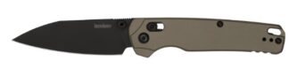 Kershaw Bel Air XL 3.4 in Manual Folding Knife, Black/FDE Aluminum, CPM-M4 Reverse Tanto