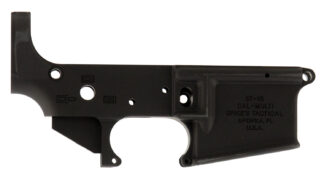 Spikes Tactical No Logo II Stripped Lower Receiver Multi-Caliber 7075-T6 Aluminum, Black Anodized