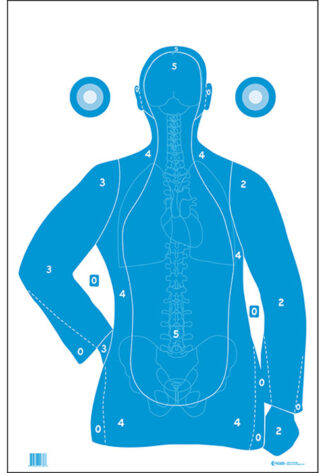 Action Target B-21E Qualification Target, Hanging, 23" x 35" Blue/White, 100/Box
