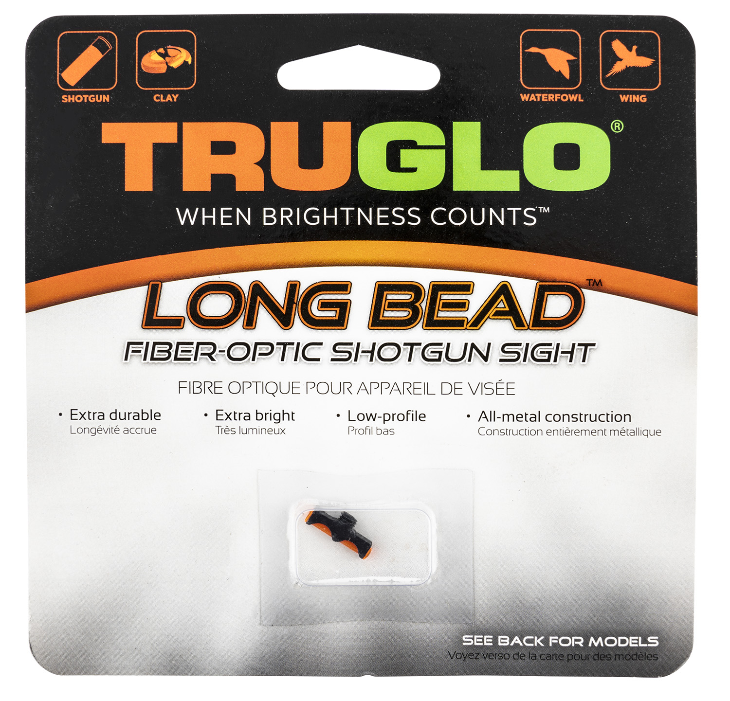 Truglo TG947ARM Long Bead Fiber Optic Front Sight Bead, Red (0.078 in Fiber)