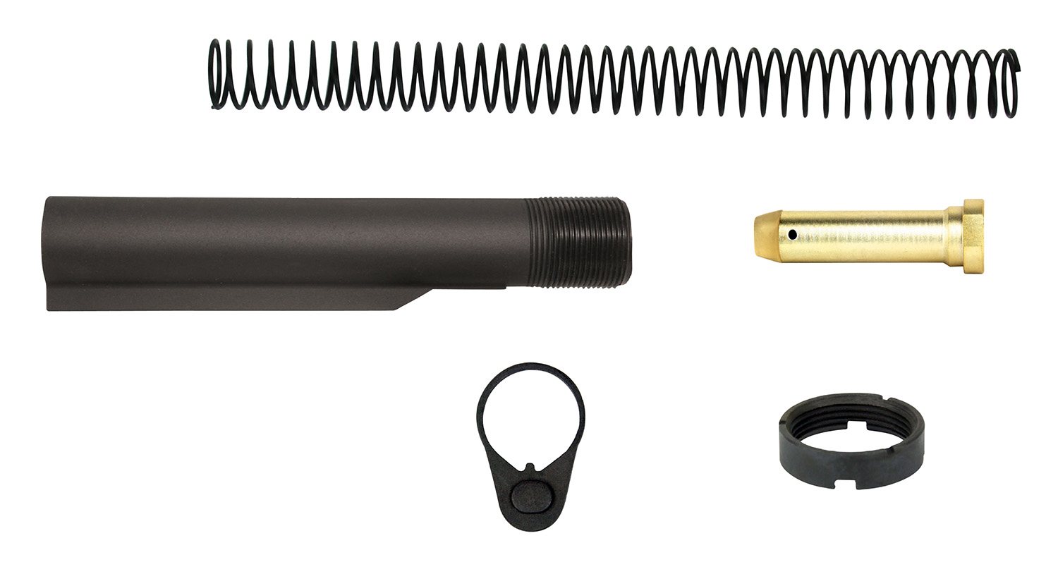 TacFire MAR047A AR-15 Mil-Spec Buffer Tube Kit (Black)