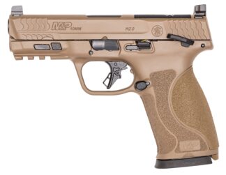Smith & Wesson M&P M2.0 10mm Semi-Auto Pistol, 4in, FDE, 15+1 Rounds