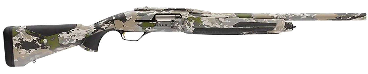 Browning 011753321 Maxus II 12 Gauge 3" 4+1 22" Fully Rifled Barrel, Ovix Camo, Synthetic Furniture with Overmolded Grip Panels, Weaver Style Scope Mount