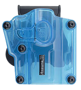 Bulldog Cases Max Multi Fit MX005 OWB Transparent Blue Polymer Paddle Holster (Right-Hand)