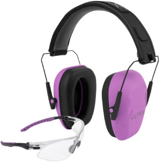 Allen ULTRX Shield Ear & Eye Protection Combo (NRR 23dB) Plum Over-the-Head