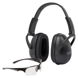 Allen ULTRX Blocker Ear & Eye Protection Combo, NRR 23dB, Black
