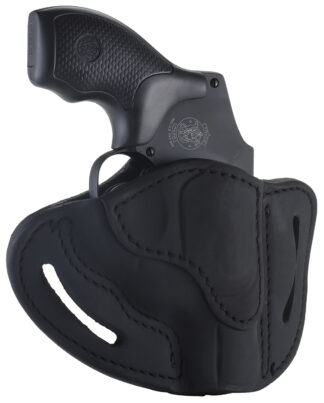 1791 Gunleather RVHX-1 J-Frame Thumbbreak Revolver Belt Slide Holster, Stealth Black, RH
