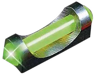Truglo Fat Bead Fiber Optic Front Sight, 3-56" Threads, Green Bead/Black Base