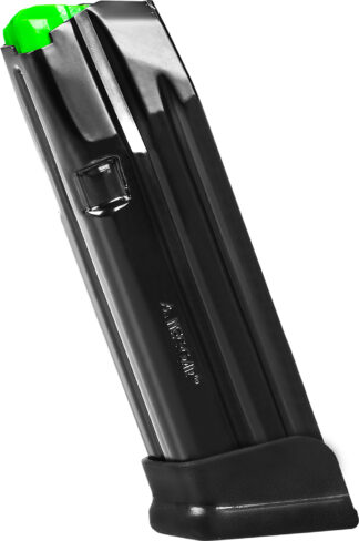 Mec-Gar Glock 19 9mm Luger 18-Round Magazine, Extended, Green Polymer/Floorplate