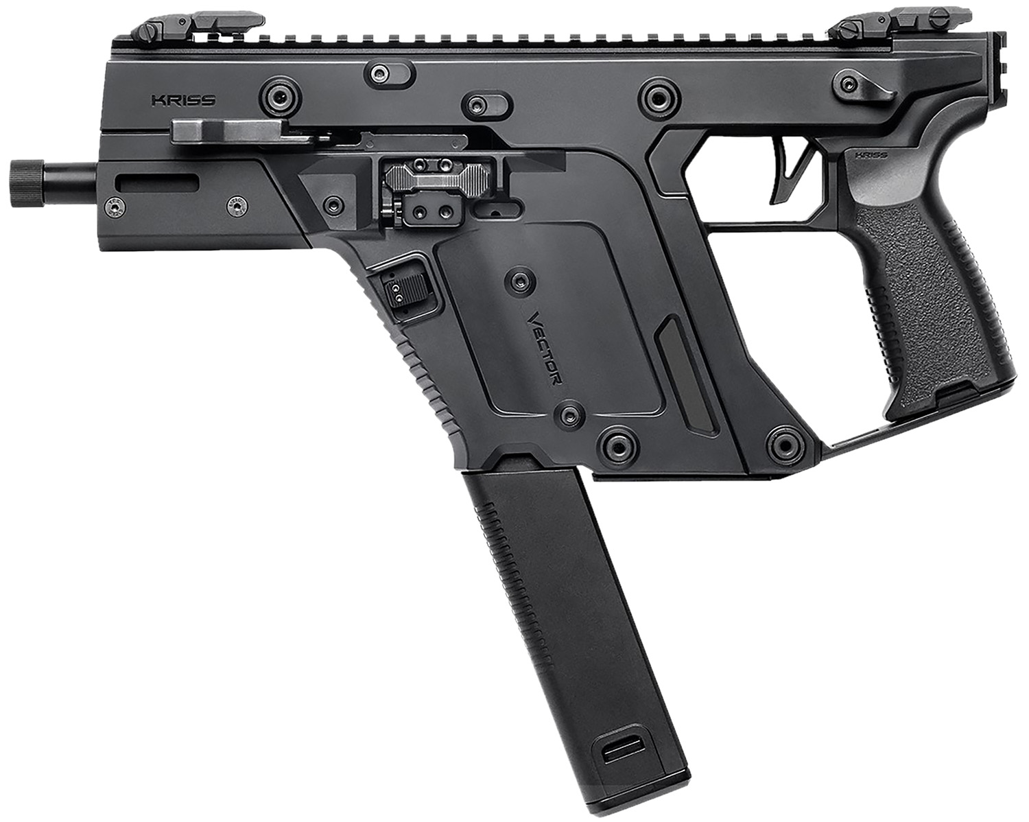 KRISS Vector SDP Gen3 .45 ACP Semi-Auto Pistol, 5.5 in, M-LOK Handguard, Ambidextrous, Black