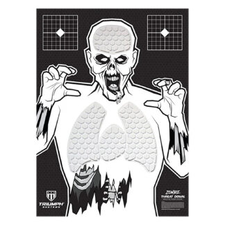 TRIUMPH SYSTEMS Threat Down Zombie Reactive Splatter Target Hanging 30 in x 22 in