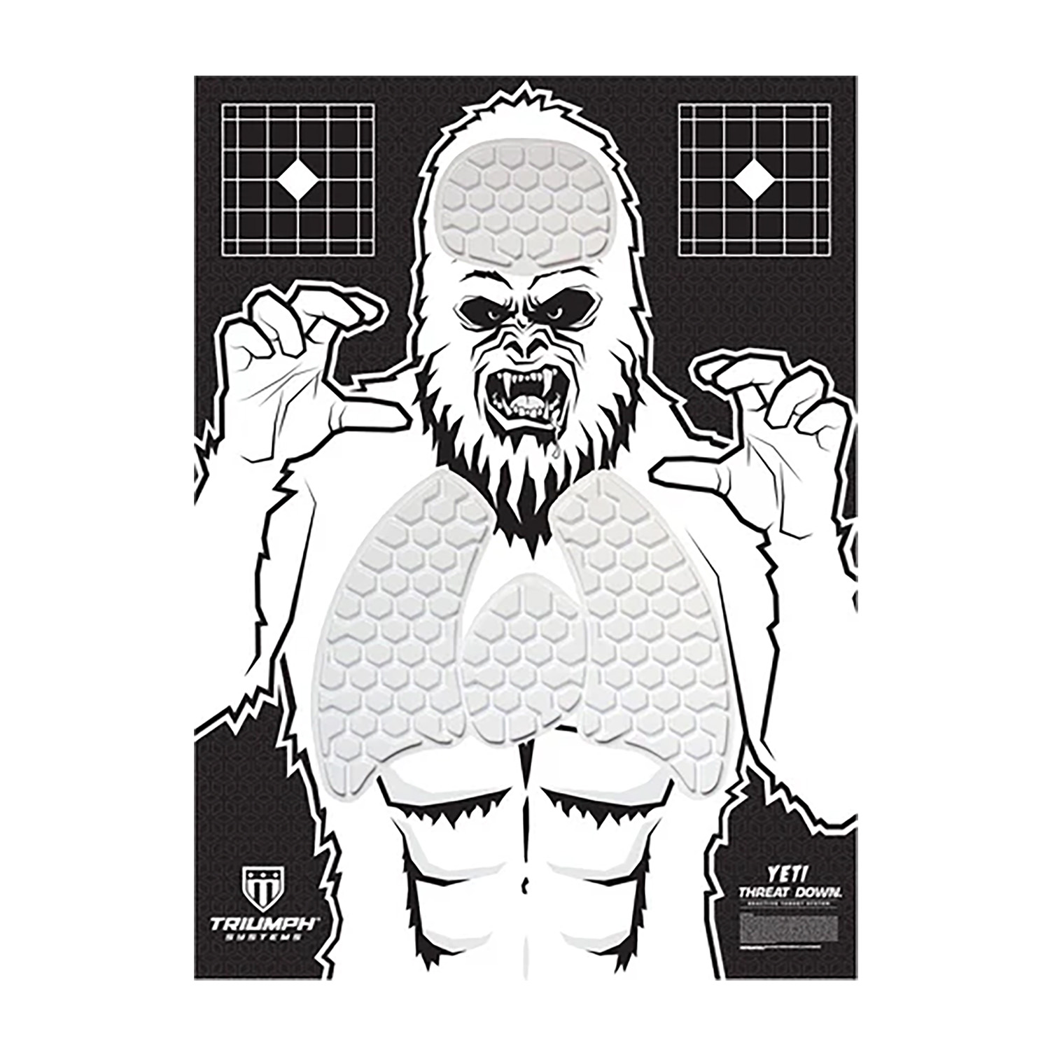 Triumph Systems Threat Down Reactive Splatter Target, 30 in H x 22 in W