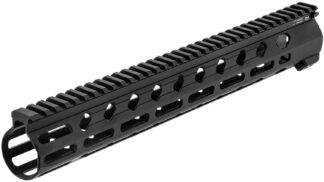 Leapers MTU046SEM 13.75" M-LOK Handguard, Matte Black Hard-Coat Anodized