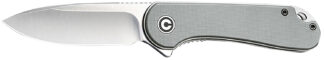 CIVIVI Elementum C907B 2.96" D2 Steel Tanto Blade, Gray Micarta Handle