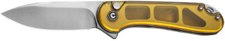CIVIVI Elementum II Button Lock Pocket Knife, 2.96" Nitro-V Blade, Ultem Handle, Satin