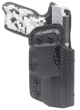 Fusion Precision XF Pro Holster, RH, IWB/OWB, Black Boltaron, Belt Clip