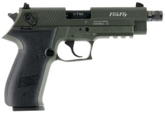 GSG FireFly GERG2213TFFGA .22 LR Semi-Auto Pistol 4.9 in Threaded Barrel OD Green, 13+1