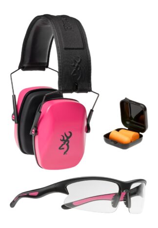 Browning Range Kit for Her, 3-Piece Shooting Glasses and Hearing Protection