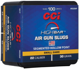 CCI ARS22SHP22 22 Cal 30 Grain High Bar Air Gun Slug Segmented Hollow Point (100 Rounds)