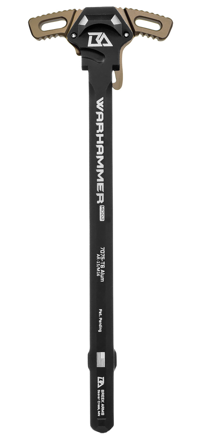 BREEK Warhammer Mod2 Micro Ambidextrous Short Charging Handle, Flat Dark Earth, 7075 Aluminum