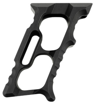 Tyrant CNC Minivert Grip Halo Black Aluminum Fits AR15