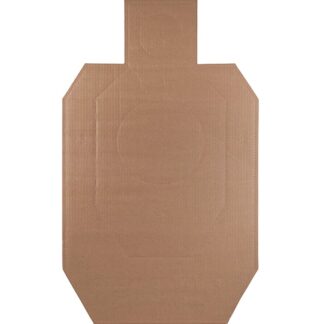 Action Target IDPA Competition Torso Cutout Hanging Cardboard Target, Brown 100 Ct