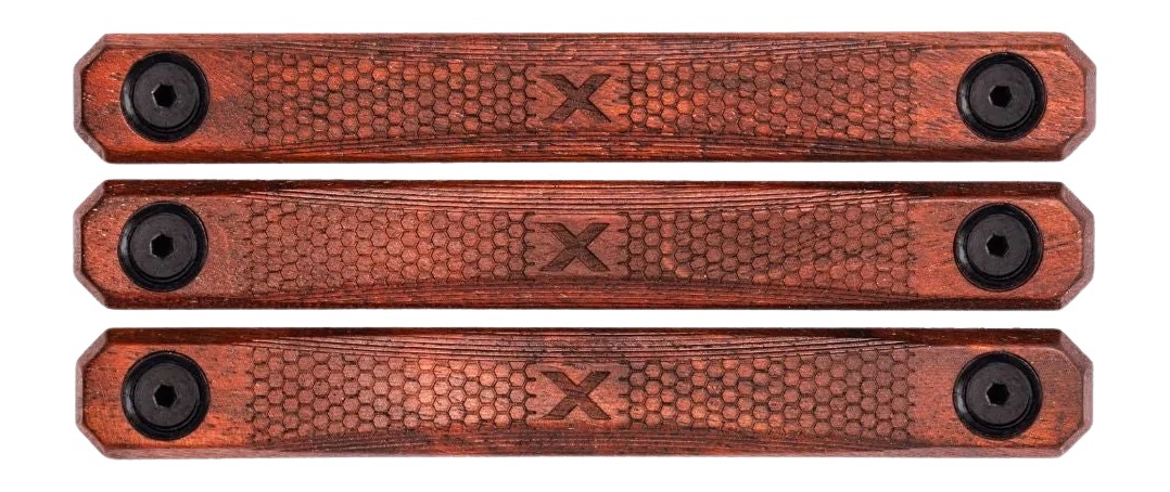 Woox SH.MLK004.S3 M-LOK Rail Covers 3 Slot, American Walnut, 4.88 in Long