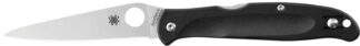 Spyderco Charisma Folding Knife 2.98 in Plain Edge CTSBD1N Blade, 6.8 in Overall, Black FRN