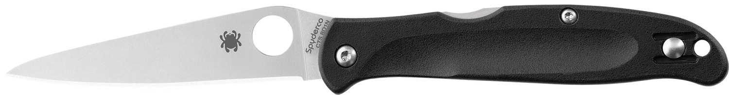 Spyderco Charisma Folding Knife 2.98 in Plain Edge CTSBD1N Blade, 6.8 in Overall, Black FRN