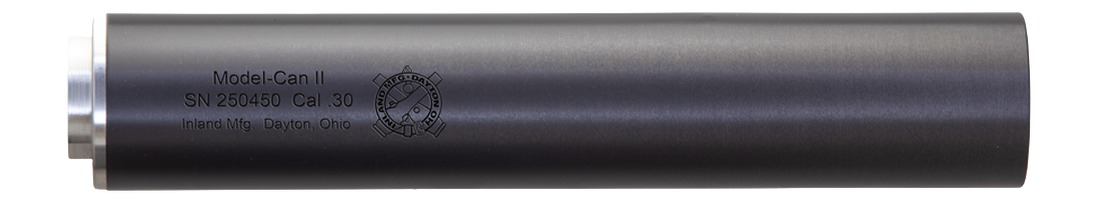 Inland MFG ICANII 30 Cal 7.5 in Black Stainless Steel 5/8x24 Direct Thread Suppressor