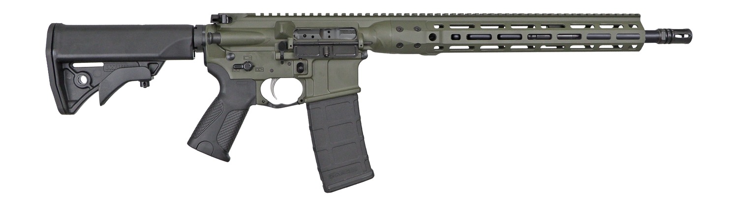 LWRC IC-DI ICDIR3ODG16ML .300 AAC Blackout 16.1 in Semi-Auto Rifle, 30+1, ODG, M-LOK