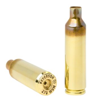 PETERSON CARTRIDGE 270 WSM Reloading Brass (50 Count)