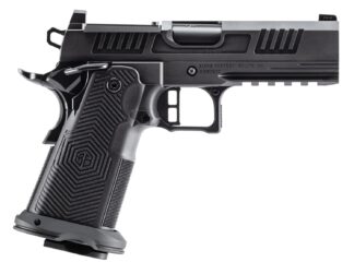 ALPHA FOXTROT AF1911 Romulus .45 ACP Semi-Auto Pistol, 4.25 in Bull Barrel, 13+1, Black DLC