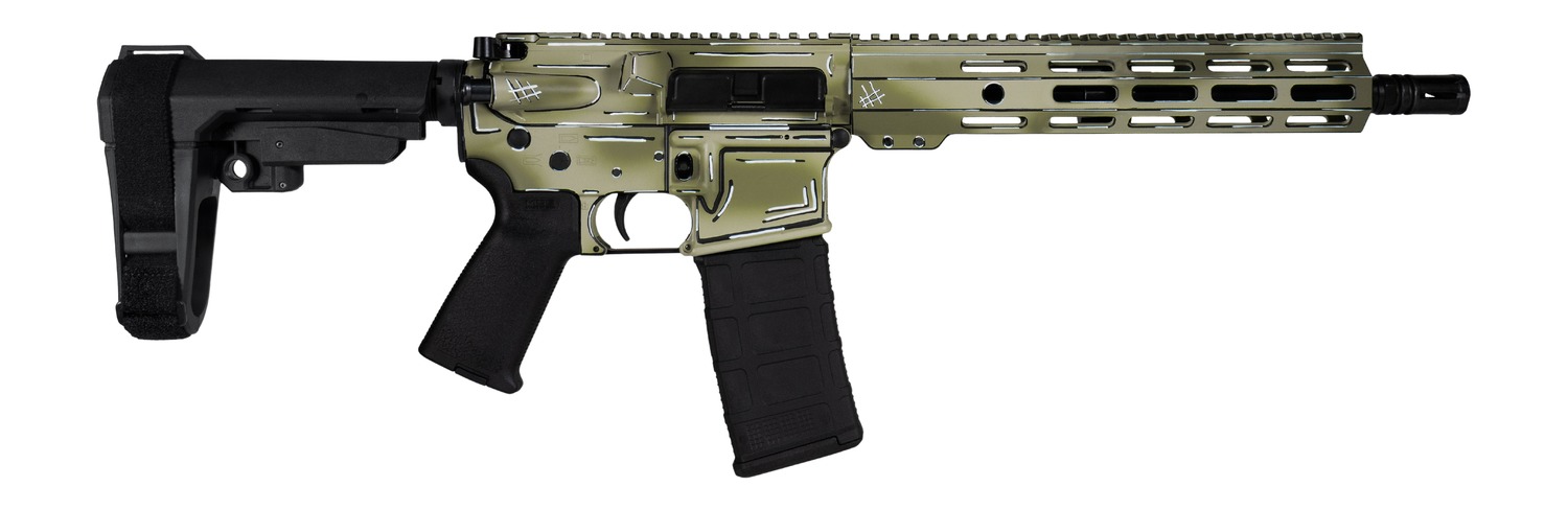 Shark Coast Tactical Anime-15 5.56 NATO Semi-Auto AR Pistol, 10.5 in, 30+1 (Black Nitride Threaded Barrel)