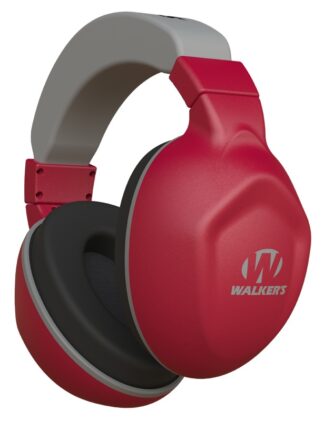 Walkers Boomies Youth Passive Earmuff Extra Small Crimson Red