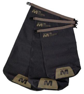 Walkers Muddy MUD-WDB-SET-BLK Waterproof Dry Bag Set - Black