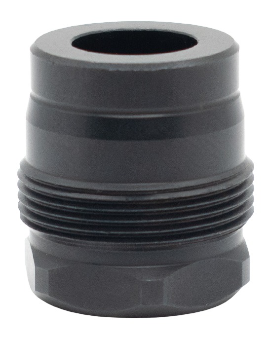 Rearden Manufacturing Mini Suppressor Mount for .45 Cal, 1/2x28 Square Shoulder, .456 Bore, Black