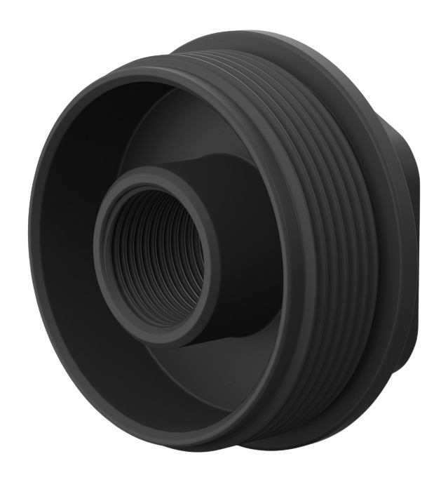 BREEK Universal Hub Direct Thread Mount, 5/8x24, Matte Black Steel